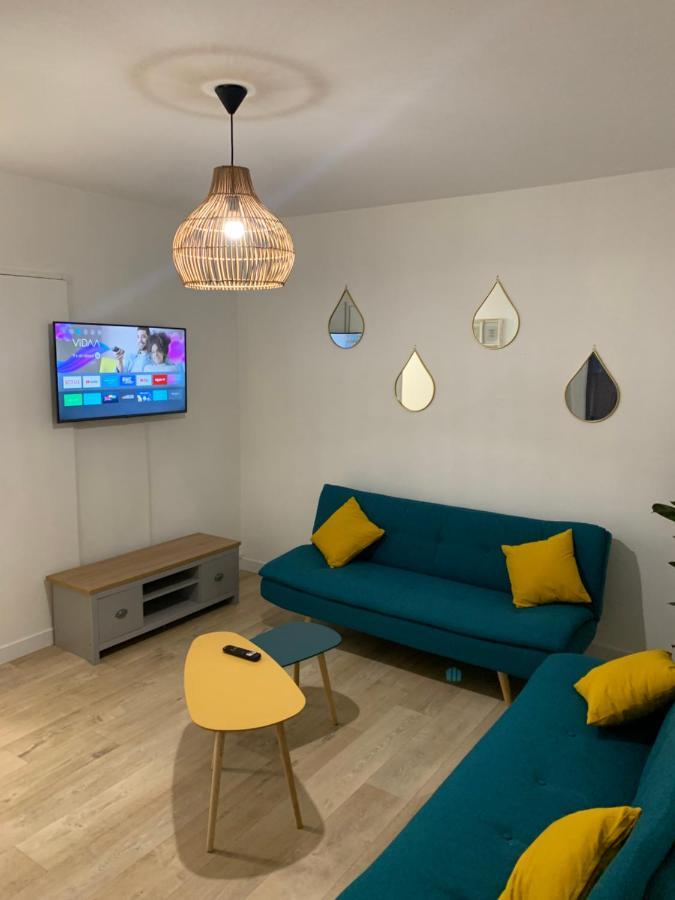 L Effet Mer 70M2 Avec 2 Chambres Doubles Avec Parking 1 Voiture Gratuit, Netflix Disney Plus Disponible Lits Faits A L Arrive Serviettes De Toilettes Fournies Dieppe Exteriér fotografie